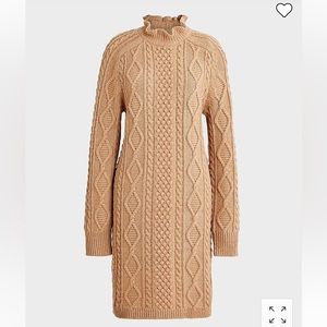 J Crew Cable-knit mini sweater-dress